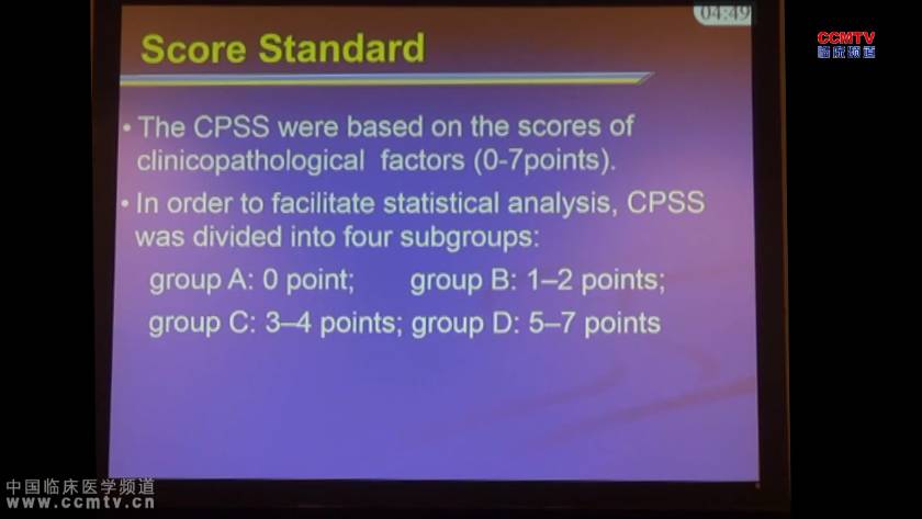HY Gao：临床病理学预后评分系统（CPSS）——用于胃癌的个体化预后预测